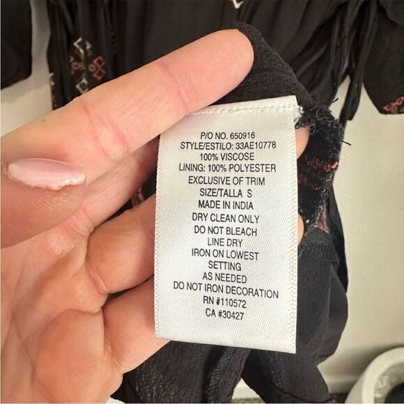 Anthropologie Twelfth street Cynthia Vincent kaftan dress boho sz‎ Small - Picture 10 of 10